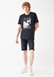 Nicholas Dark Smoke Mavi Black Jean Şort 0416081307