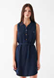 Mavi Suzy Mürekkep Rengi Gold Denim Elbise 130317-81270