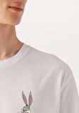 Mavi Bugs Bunny Baskılı Beyaz Tişört 0610636-620