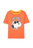 Mavi Snoopy Baskılı Turuncu Tişört 7610022-71435
