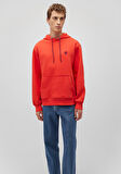 Mavi Logo Nakışlı Kapüşonlu Kırmızı Sweatshirt 065809-70481