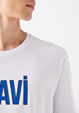 Mavi Logo Baskılı Beyaz Tişört 066842-620