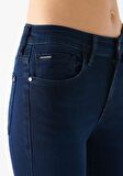 Tess Koyu Mavi Gold Luxury Jean Pantolon 100328-82196