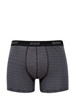 Mavi Baskılı Gri Boxer 0910434-32174