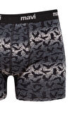 Mavi Baskılı Gri Boxer 0910455-32174