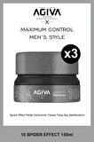 Agiva Hair Wax Effect Parlak Görünümlü Wax No:10 155ml X3