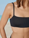 Çizgi Detaylı Bikini Üst