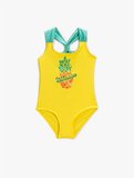 Mayo Pul Detaylı Ananas Baskılı 