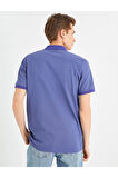 Slim Fit Desenli Polo Yaka Tişört