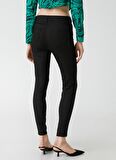 Koton Normal Bel Dar Paça Skinny Fit Siyah Kadın Denim Pantolon 3WAL40027MD