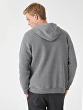 Koton Erkek Fermuarlı Kapşonlu Sweatshirt