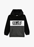 Koton Baskılı Erkek Çocuk Siyah Sweatshırt 3WKB10176TK
