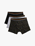 Pamuklu 3'lü Basic Boxer