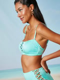 Bikini Üstü İnce Askılı Biye Detaylı