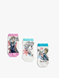 3'lü Frozen Baskılı Çorap Seti Lisanslı