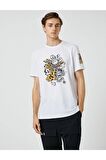 3sam10038hk Erkek T-shirt Beyaz