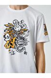 3sam10038hk Erkek T-shirt Beyaz