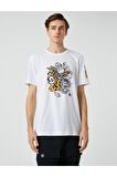 3sam10038hk Erkek T-shirt Beyaz