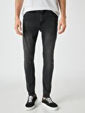 3SAM40001ND Koton Skınny Erkek Jean Pantolon SİYAH