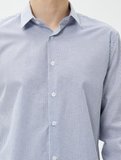 Spor Gömlek Slim Fit Klasik Yaka Uzun Kollu Non Iron