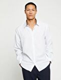 Koton Erkek Basic Gömlek Klasik Yaka Uzun Kollu Slim Fit