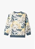 Koton Yeşil Erkek Çocuk Bisiklet Yaka Uzun Kollu Baskılı Sweatshirt 3SKB10122TK