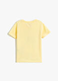 Koton Sarı Kız Bebek Bisiklet Yaka Kısa Kollu Baskılı T-Shirt 3SMG10010AK