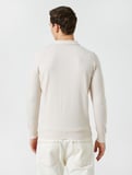 Basic Polo Kazak Düğmeli Uzun Kollu