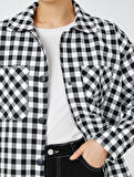 Oversize Gömlek Ceket Cepli Çıtçıtlı