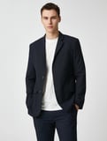 Basic Blazer Ceket Düğmeli Cep Detaylı