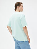 Basic Oversize Tişört Bisiklet Yaka Kısa Kollu