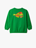 Space Jam Temalı Bugs Bunny Baskılı Sweatshirt Lisanslı Uzun Kollu