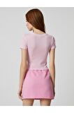 3SAL10224IK Koton Kadın T-shirt PEMBE