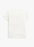 Koton Beyaz Erkek Çocuk Bisiklet Yaka Kısa Kollu Baskılı T-Shirt 3SKB10231TK