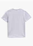 Koton Lila Erkek Çocuk Bisiklet Yaka Kısa Kollu Baskılı T-Shirt 3SKB10233TK