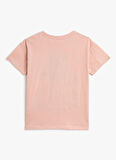 Koton Pembe Erkek Çocuk Bisiklet Yaka Kısa Kollu Baskılı T-Shirt 3SKB10241TK