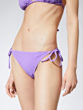 Brazilian Bikini Altı Basic Dokulu Yanları Bağlama Detaylı