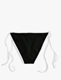 Brazilian Bikini Altı Yanları Bağlama Detaylı Basic Normal Bel