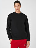 Basic Sweatshirt Yarım Balıkçı Yaka Uzun Kollu