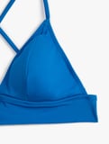 Bikini Üstü Bralet Çapraz Askılı Kaplı