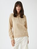Basic Kapüşonlu Sweatshirt Kanguru Cepli