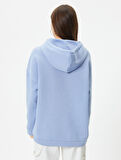 Basic Sweatshirt Kapüşonlu Uzun Kollu