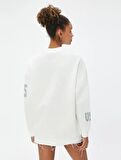 4WAL10055IK Koton Kadın  Sweat EKRU