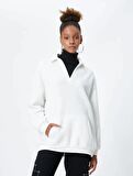 4WAL10063IK Koton Kadın Sweat EKRU
