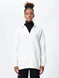 4WAL10063IK Koton Kadın Sweat EKRU