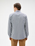 Spor Gömlek Slim Fit Klasik Yaka Uzun Kollu Non Iron