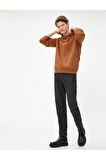 Basic Kapşonlu Sweat Uzun Kollu Şardonlu
