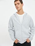4WAM70029MK Koton Erkek  Sweat GRİ