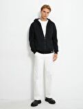 4WAM70029MK Koton Erkek  Sweat SİYAH