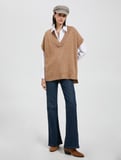 V Yaka Süveter Oversize